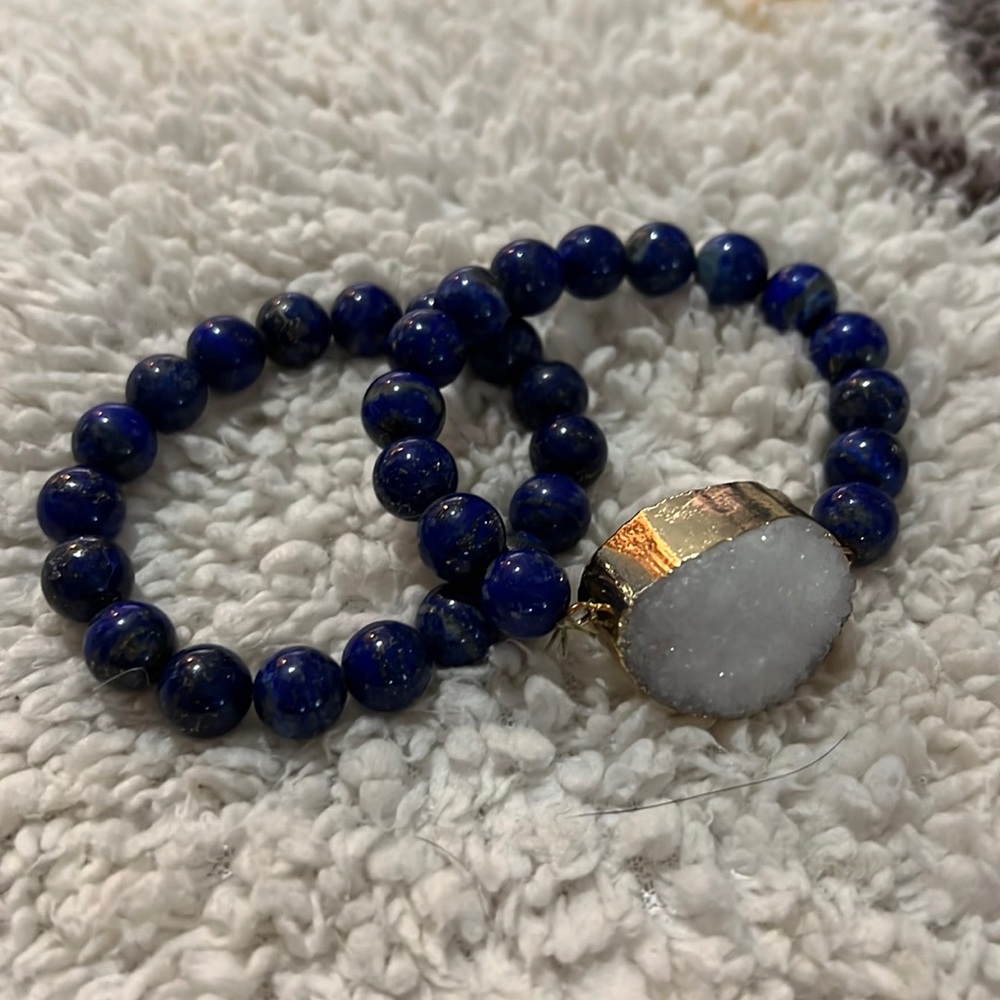 Gemstone bracelet set